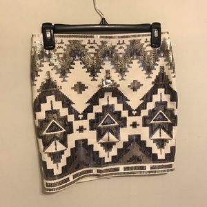 EXPRESS SEQUIN MINI SKIRT SIZE XS